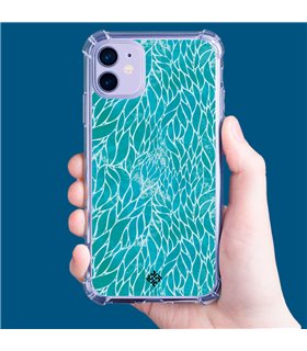 Funda Antigolpe [ Motorola Moto G42 ] Dibujo Auténtico [ Patron Abstracto Azul ] Esquina Reforzada Silicona 1.5mm