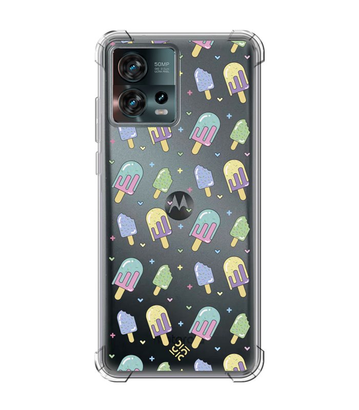 Funda Antigolpe [ Motorola Edge 30 Fusion ] Dibujo Auténtico [ Polos ] Esquina Reforzada Silicona 1.5mm Transparente