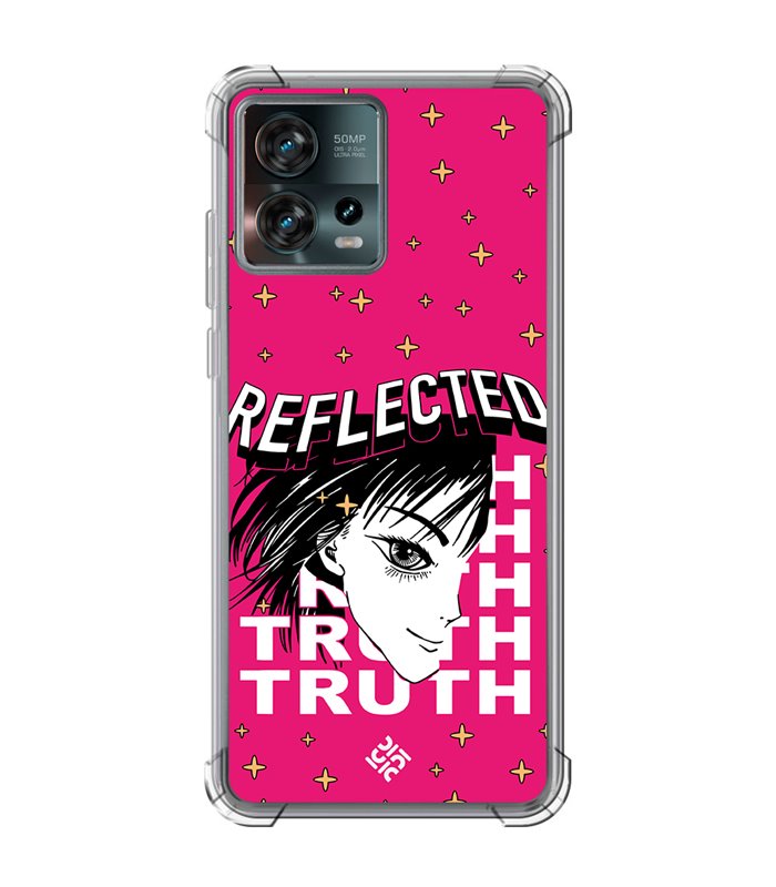 Funda Antigolpe [ Motorola Edge 30 Fusion ] Dibujos Frikis [ Chica Manga Reflected Truth ] Esquina Reforzada 1.5mm