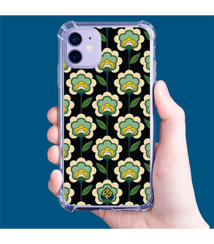 Funda Antigolpe [ Motorola Edge 30 Fusion ] Dibujos Retro [ Planta Verde - Retro ] Esquina Reforzada Silicona