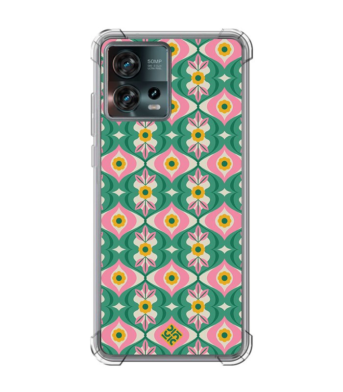 Funda Antigolpe [ Motorola Edge 30 Fusion ] Dibujos Retro [ Tercer Ojo - Caleidoscopio ] Esquina Reforzada Silicona