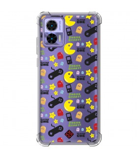 Funda Antigolpe [ Motorola Edge 30 Neo ] Dibujo Auténtico [ Comecocos ] Esquina Reforzada Silicona 1.5