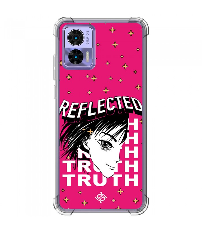 Funda Antigolpe [ Motorola Edge 30 Neo ] Dibujos Frikis [ Chica Manga Reflected Truth ] Esquina Reforzada 1.5mm