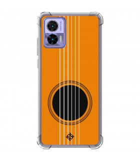 Funda Antigolpe [ Motorola Edge 30 Neo ] Diseño Música [ Caja de Resonancia Guitarra ] Esquina Reforzada 1.5