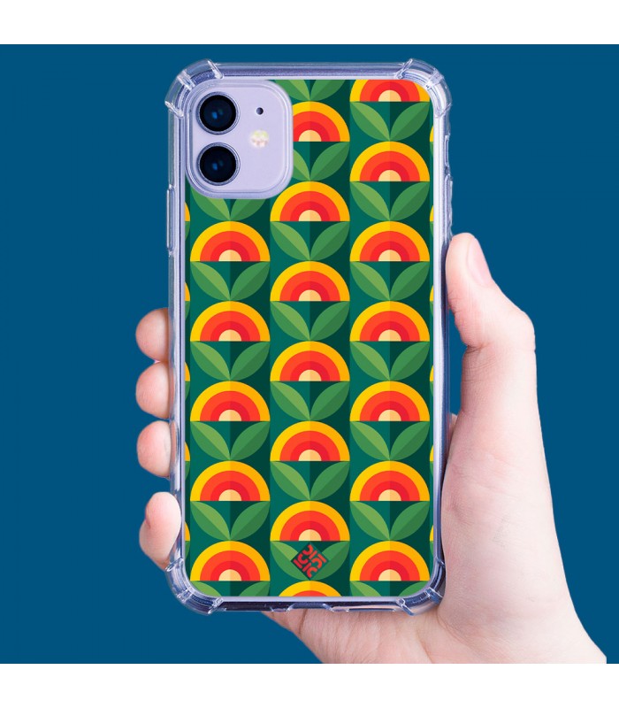 Funda Antigolpe [ Motorola Edge 30 Neo ] Dibujos Retro [ Diseño Flor - Retro ] Esquina Reforzada Silicona