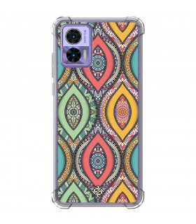 Funda Antigolpe [ Motorola Edge 30 Neo ] Dibujo Auténtico [ Ojo de Hamsa Mandala ] Esquina Reforzada 1.5