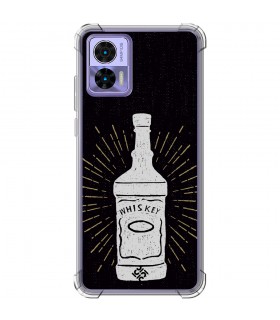 Funda Antigolpe [ Motorola Edge 30 Neo ] Dibujo Auténtico [ Whiskey ] Esquina Reforzada Silicona 1.5