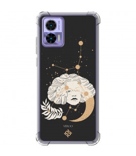 Funda Antigolpe [ Motorola Edge 30 Neo ] Dibujo Zodiaco [ Signo Zodiacal - Virgo ] Esquina Reforzada Silicona 1.5mm