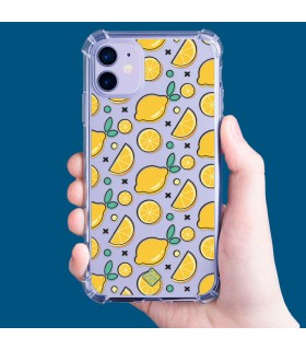 Funda Antigolpe [ Motorola Edge 30 Lite ] Dibujo Auténtico [ Limones ] Esquina Reforzada Silicona 1.5