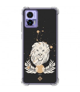 Funda Antigolpe [ Motorola Edge 30 Lite ] Dibujo Zodiaco [ Signo Zodiacal - Leo ] Esquina Reforzada Silicona 1.5