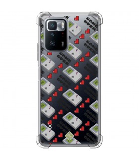 Funda Antigolpe [ POCO X3 GT ] Dibujo Auténtico [ Consola Retro - Game Over ] Esquina Reforzada 1.5mm Transparente