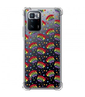 Funda Antigolpe [ POCO X3 GT ] Dibujo Auténtico [ Arcoiris - Love Wins ] Esquina Reforzada Silicona 1.5mm