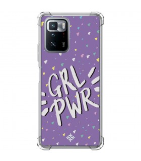 Funda Antigolpe [ POCO X3 GT ] Dibujo Frases Guays [ GRL Power ] Esquina Reforzada Silicona 1.5mm Transparente