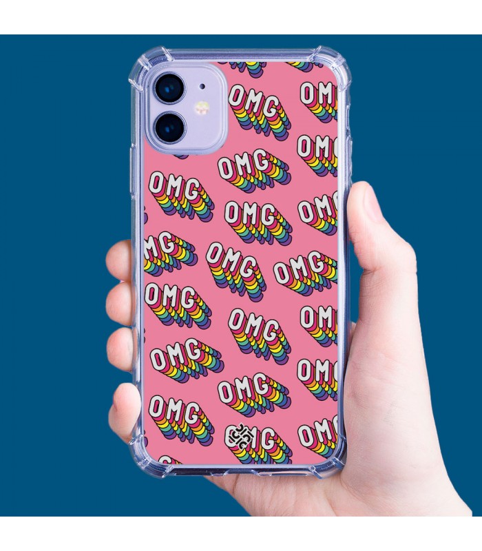 Funda Antigolpe [ POCO X3 GT ] Dibujo Frases Guays [ OMG ] Esquina Reforzada Silicona 1.5mm Transparente