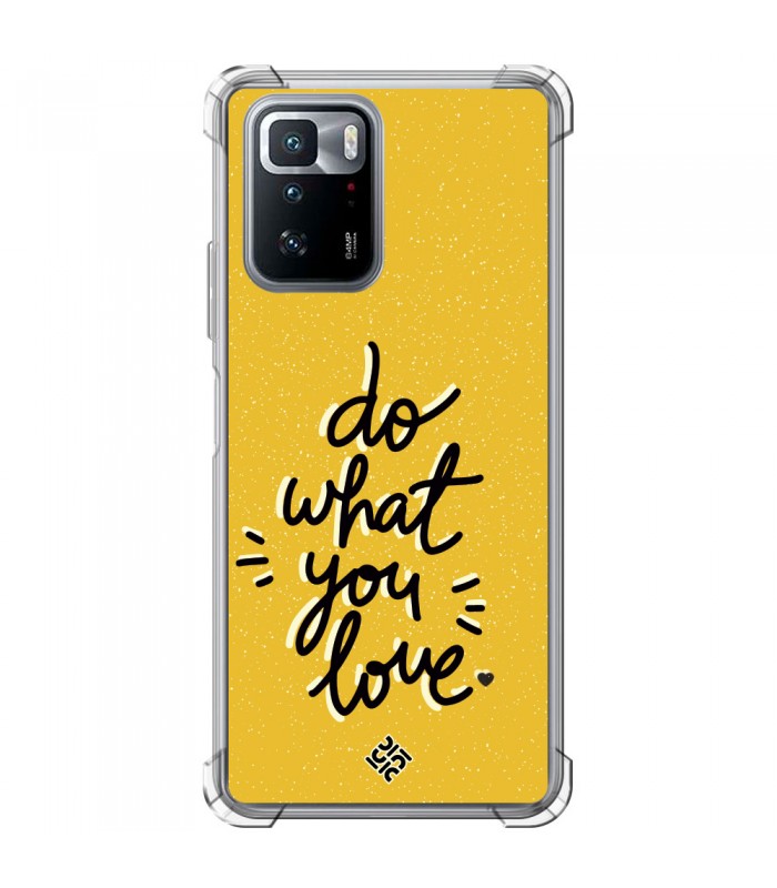 Funda Antigolpe [ POCO X3 GT ] Dibujo Frases Guays [ Do What You Love ] Esquina Reforzada Silicona 1.5mm