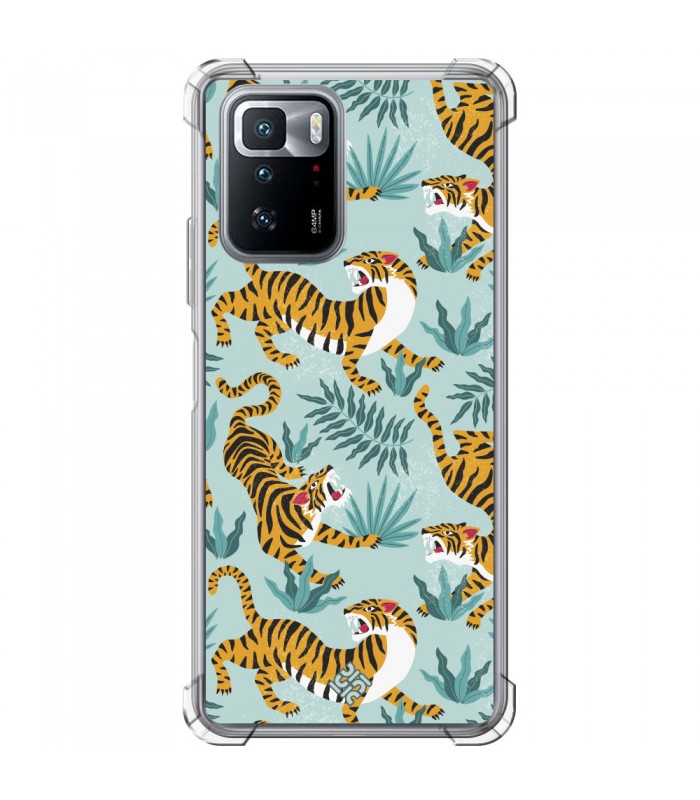 Funda Antigolpe [ POCO X3 GT ] Dibujo Tendencias [ Estampado de Tigres ] Esquina Reforzada Silicona 1.5mm 