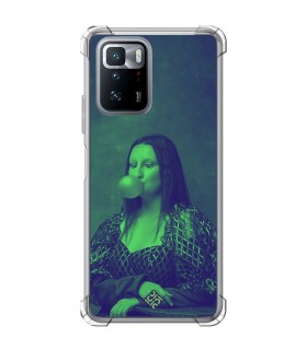 Funda Antigolpe [ POCO X3 GT ] Dibujo Auténtico [ Mona Lisa Moderna ] Esquina Reforzada Silicona 1.5mm Transparente