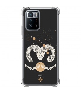 Funda Antigolpe [ POCO X3 GT ] Dibujo Zodiaco [ Signo Zodiacal - Aries ] Esquina Reforzada Silicona 1.5mm 