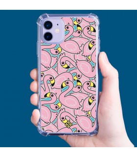 Funda Antigolpe [ Realme Narzo 50A ] Dibujo Cute [ Pegatinas Flamenco ] Esquina Reforzada Silicona 1.5mm