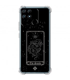 Funda Antigolpe [ Realme Narzo 50A ] Dibujo Esotérico [ Carta del Tarot - The Snake ] Esquina Reforzada Silicona 1.5mm