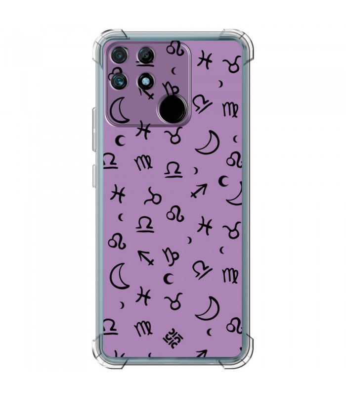 Funda Antigolpe [ Realme Narzo 50A ] Dibujo Esotérico [ 12 Signos del Zodiaco ] Esquina Reforzada Silicona 1.5mm