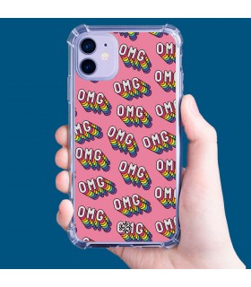 Funda Antigolpe [ Realme Narzo 50A ] Dibujo Frases Guays [ OMG ] Esquina Reforzada Silicona 1.5mm Transparente