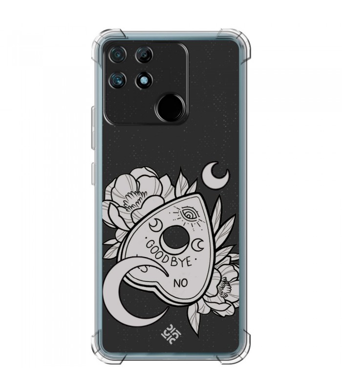 Funda Antigolpe [ Realme Narzo 50A ] Dibujo Gotico [ Dieza de la Ouija - Yes or No ] Esquina Reforzada Silicona 1.5mm 