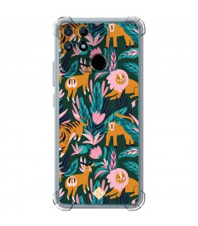 Funda Antigolpe [ Realme Narzo 50A ] Dibujo Mascotas [ Estampado Animales de Selva ] Esquina Reforzada Silicona 1.5