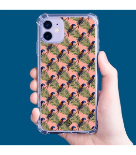 Funda Antigolpe [ Realme Narzo 50A ] Dibujo Mascotas [ Estampado Tropical - Pájaro de Madagascar ] Esquina Reforzada