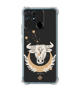 Funda Antigolpe [ Realme Narzo 50A ] Dibujo Zodiaco [ Signo Zodiacal - Tauro ] Esquina Reforzada Silicona 1.5mm