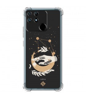 Funda Antigolpe [ Realme Narzo 50A ] Dibujo Zodiaco [ Signo Zodiacal - Libra ] Esquina Reforzada Silicona 1.5mm