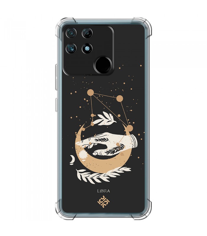 Funda Antigolpe [ Realme Narzo 50A ] Dibujo Zodiaco [ Signo Zodiacal - Libra ] Esquina Reforzada Silicona 1.5mm