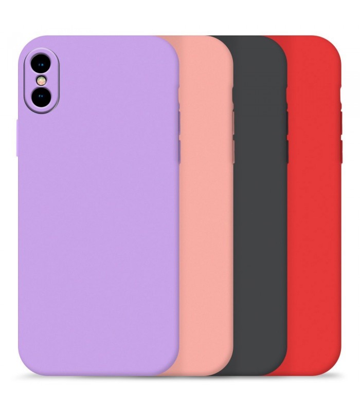 Funda Silicona Suave iPhone X / Xs disponible en 4 Colores