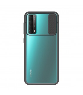 Funda Silicona Suave Huawei P Smart 2021 con cámara Cubierta Deslizante