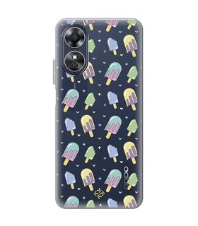 Funda para [ OPPO A17 ] Dibujo Auténtico [ Polos ] de Silicona Flexible para Smartphone