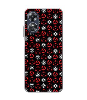 Funda para [ OPPO A17 ] Dibujos Frikis [ Ojos Sharingan ] de Silicona Flexible para Smartphone