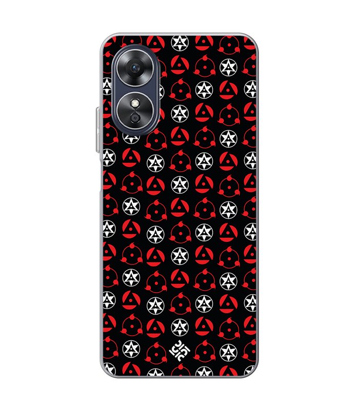 Funda para [ OPPO A17 ] Dibujos Frikis [ Ojos Sharingan ] de Silicona Flexible para Smartphone