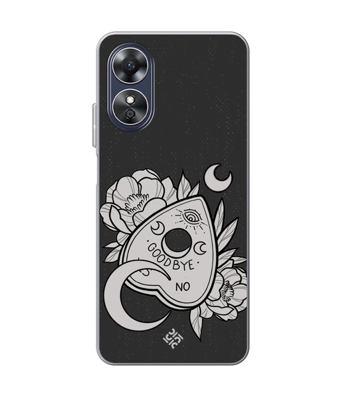 Funda para [ OPPO A17 ] Dibujo Gotico [ Dieza de la Ouija - Yes or No ] de Silicona Flexible para Smartphone