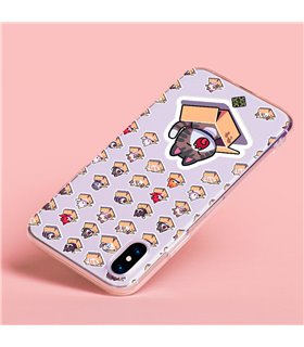 Funda para [ OPPO A17 ] Dibujo Mascotas [ Gatos en Cajas ] de Silicona Flexible para Smartphone