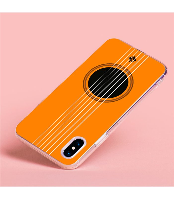 Funda para [ OPPO A17 ] Diseño Música [ Caja de Resonancia Guitarra ] de Silicona Flexible para Smartphone