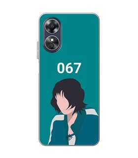 Funda para [ OPPO A17 ] Squid Game [Jugador Número 067] de Silicona Flexible para Smartphone