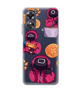 Funda para [ OPPO A17 ] Squid Game [Guardias] de Silicona Flexible para Smartphone