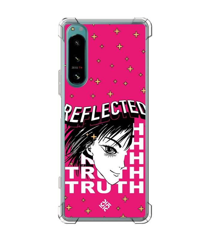 Funda Antigolpe [ Sony Xperia 5 IV ] Dibujos Frikis [ Chica Manga Reflected Truth ] Esquina Reforzada 1.5mm Transparente