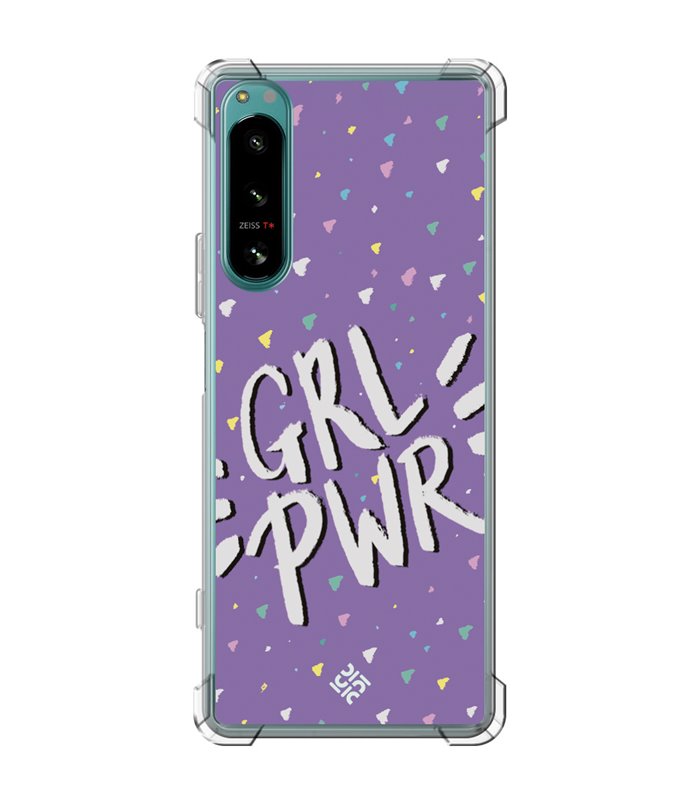 Funda Antigolpe [ Sony Xperia 5 IV ] Dibujo Frases Guays [ GRL Power ] Esquina Reforzada Silicona 1.5mm Transparente