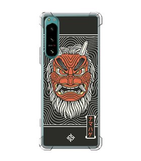 Funda Antigolpe [ Sony Xperia 5 IV ] Dibujo Japones [ Demonio Namahage Japones ] Esquina Reforzada Silicona 1.5mm