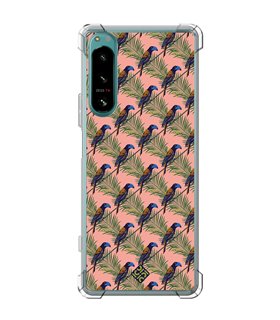 Funda Antigolpe [ Sony Xperia 5 IV ] Dibujo Mascotas [ Estampado Tropical - Pájaro de Madagascar ] Esquina Reforzada