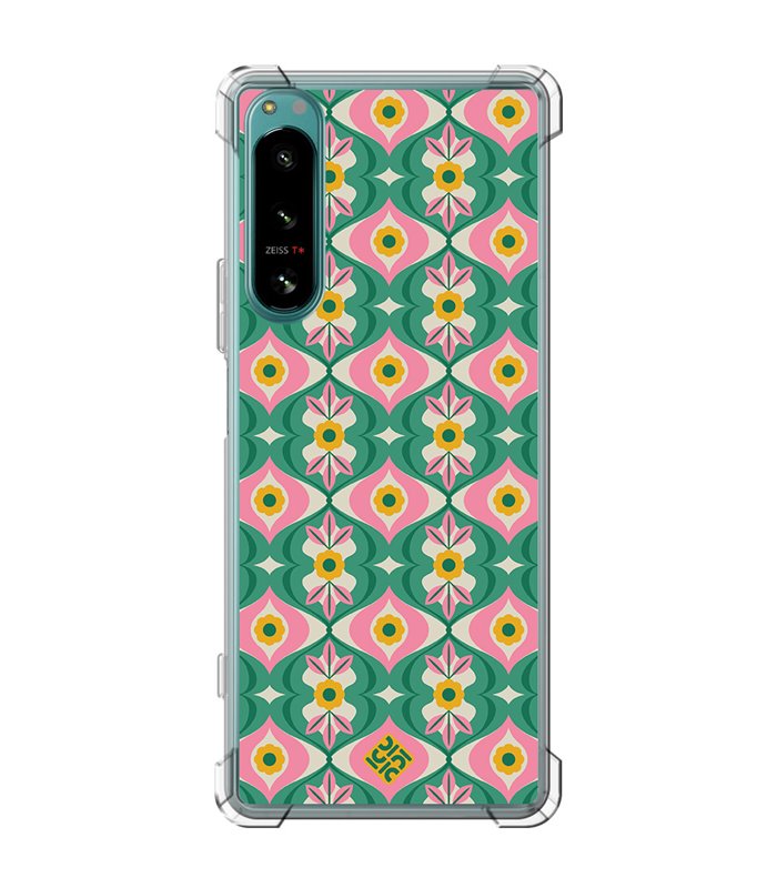 Funda Antigolpe [ Sony Xperia 5 IV ] Dibujos Retro [ Tercer Ojo - Caleidoscopio ] Esquina Reforzada Silicona 1.5mm