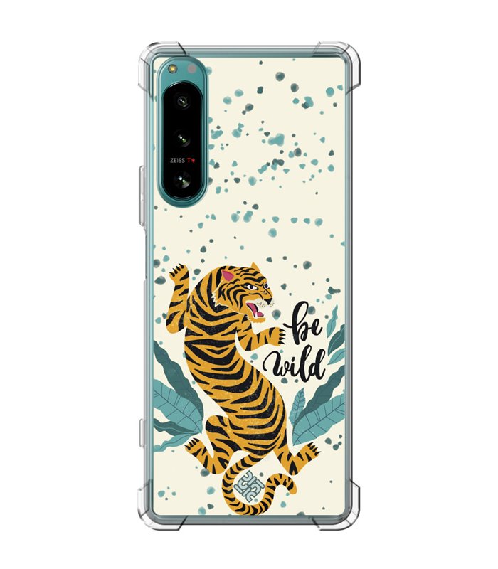 Funda Antigolpe [ Sony Xperia 5 IV ] Dibujo Tendencias [ Tigre - Be Wild ] Esquina Reforzada Silicona 1.5mm