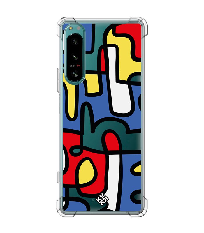 Funda Antigolpe [ Sony Xperia 5 IV ] Dibujo Auténtico [ Impresión Moderna de Arte Minimalista ] Esquina Reforzada Silicona