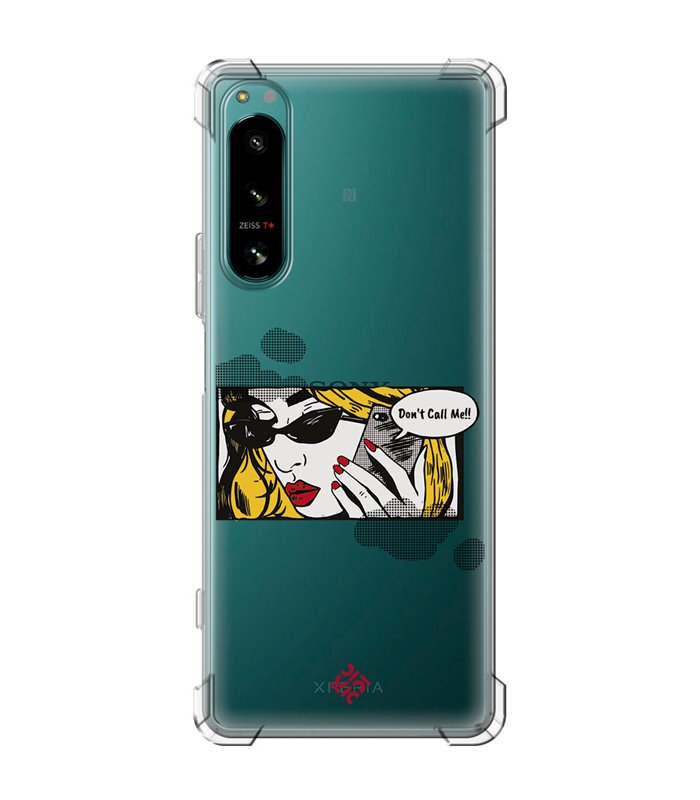 Funda Antigolpe [ Sony Xperia 5 IV ] Dibujo Auténtico [ Don't Call Me - Dibujo Pop Art ] Esquina Reforzada Silicona 1.5mm